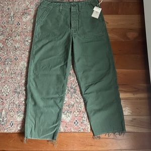 Mother Patch Pocket Private Ankle Jeans